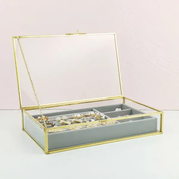 Gold Organizing Jewelry Box