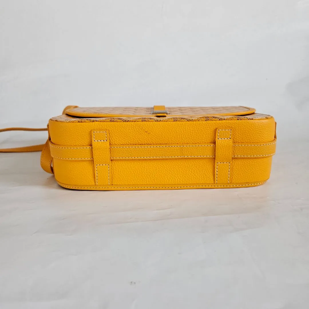 Goyard Belvedere MM Yellow Crossbody Bag