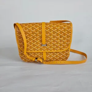 Goyard Belvedere MM Yellow Crossbody Bag