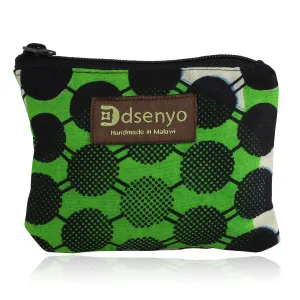 Green Polka Dot Coin Purse