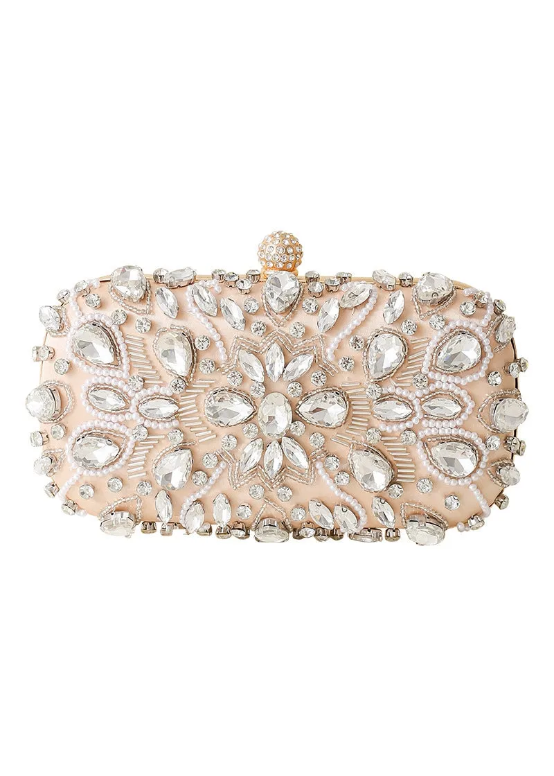 Handbag Studded Beaded Hand Dinner Bag