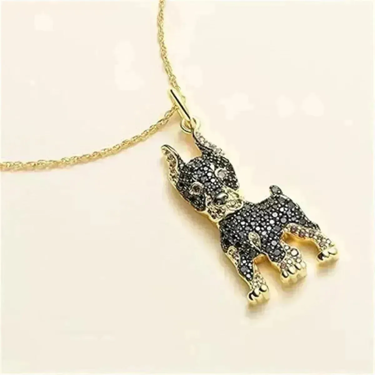 Handsome Doberman Pinscher Pendant Necklace Exquisite