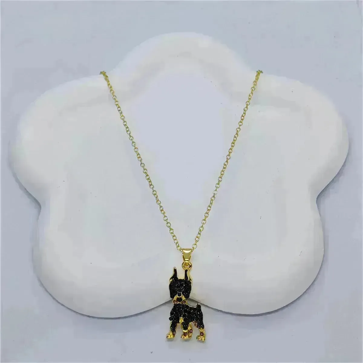 Handsome Doberman Pinscher Pendant Necklace Exquisite