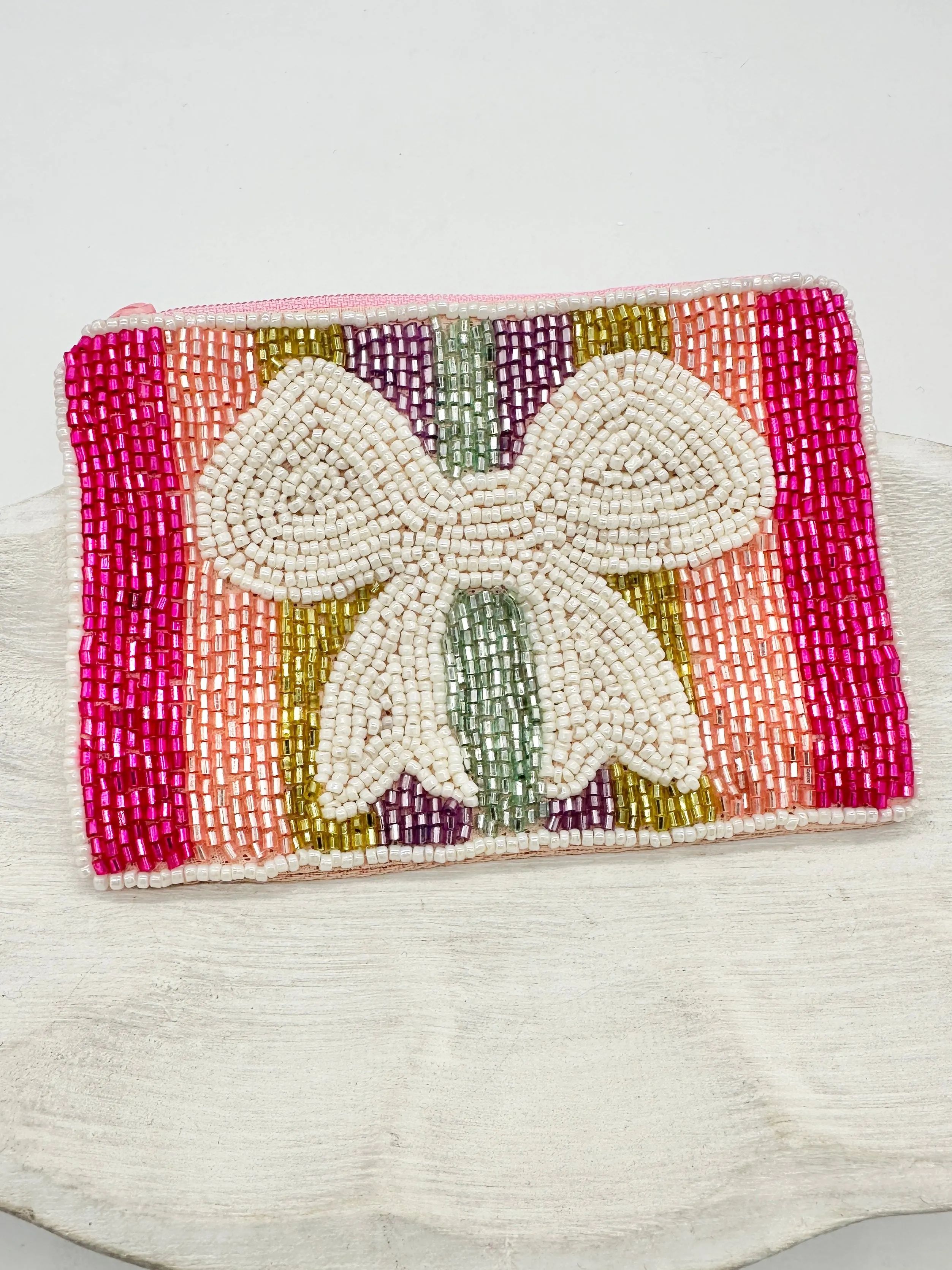 Holiday Beaded Coin Purse