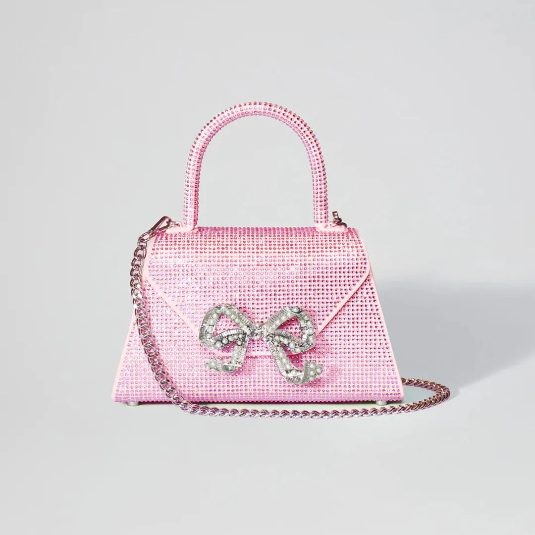 Hotfix Full Diamante Pink Mini Bag