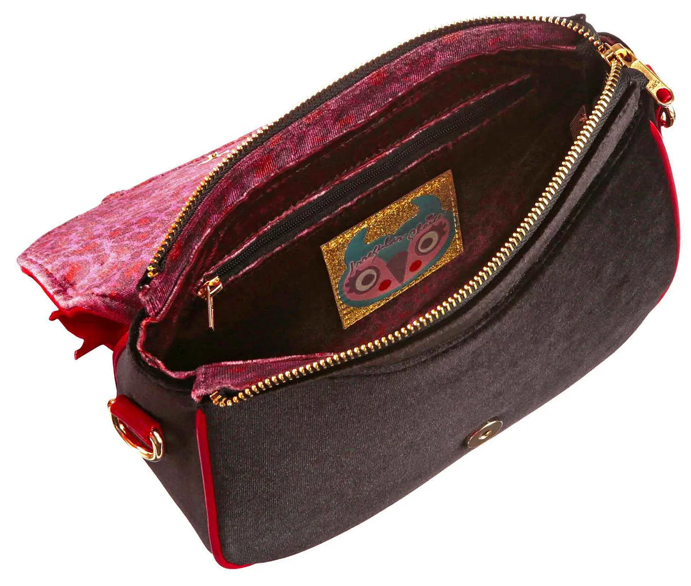 Irregular Choice Pretty Purr Bag In Black Kitty