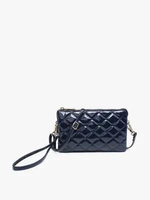 Jen & Co - Christine Wristlet/Crossbody, High Gloss Quilted