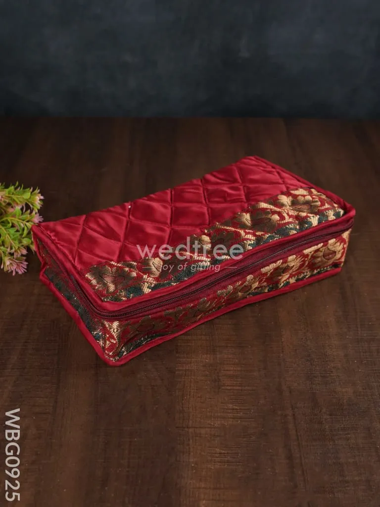 Jewel Organizer with Silk Zari Border - WBG0925