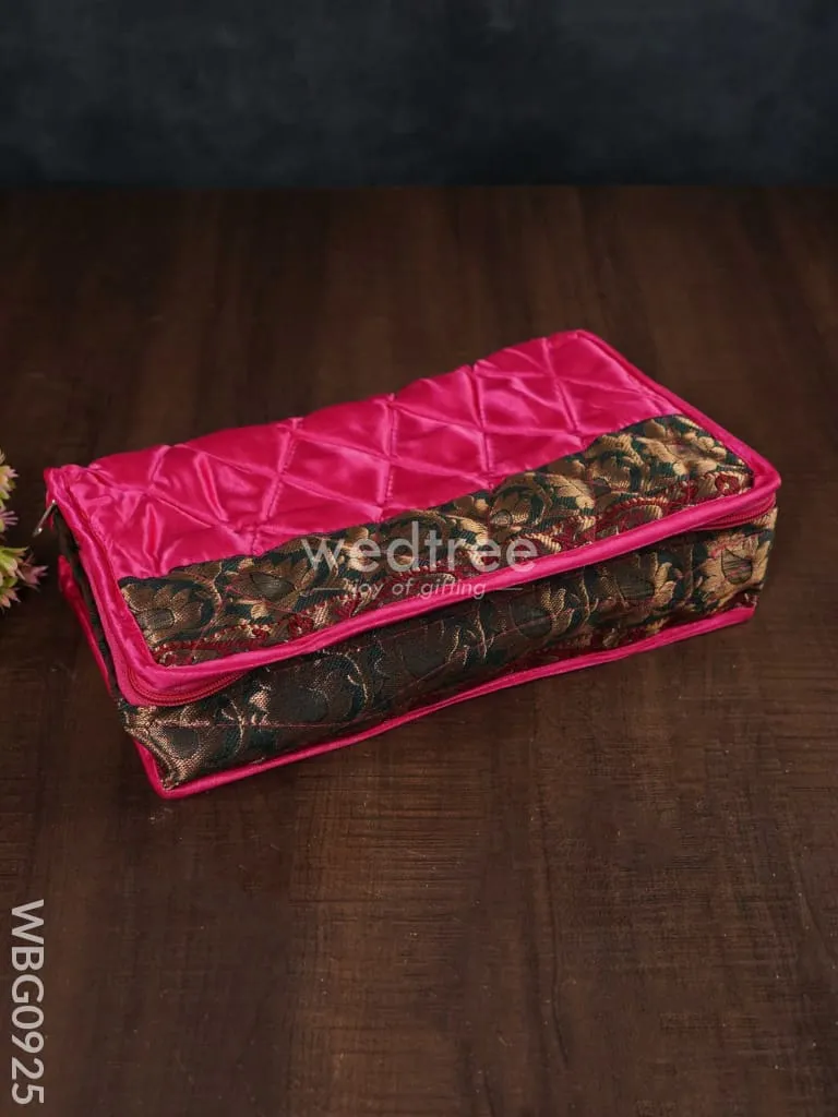 Jewel Organizer with Silk Zari Border - WBG0925