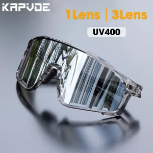 Kapvoe Cycling Sunglasses Polarized Bicycle Bike Men UV400 Racing Bike Road Mountain Eyewear Women Outdoor Sport Goggles