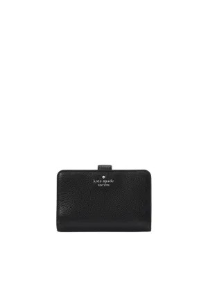 Kate Spade Lena Medium Compact Bifold Wallet In Black KH787