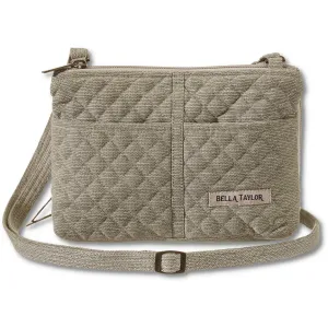 Khaki Chambray Essentials Wallet Crossbody