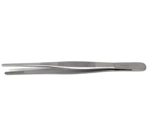 Kitchen Tweezers Stainless Steel Food Tongs Straight Serrated Tips 4.5" (11cm) Tweezers for Home & Commercial Kitchens