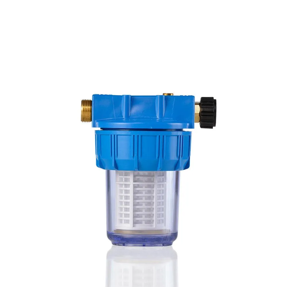 Kranzle Large Inline Water Filter | 3/4" Male In to 3/4" Female Out