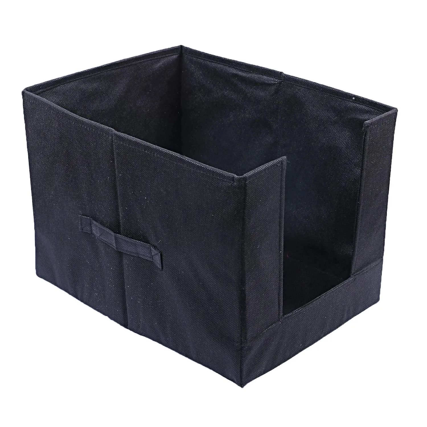 Kuber Industries 2 Piece Non Woven Shirt Stacker Wardrobe Organizer, Black