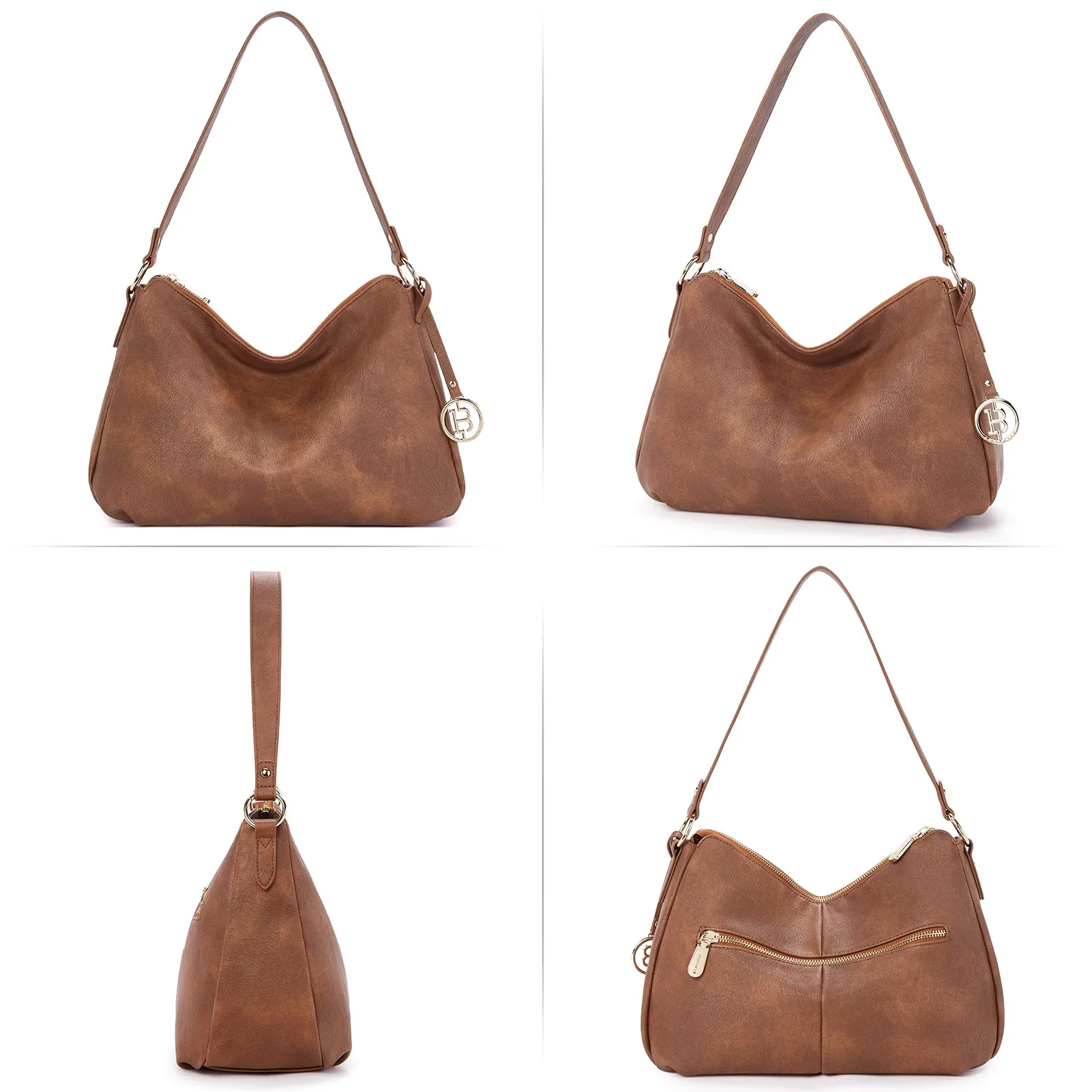 Kweli Hobo Shoulder Handbag - Pebble Leather