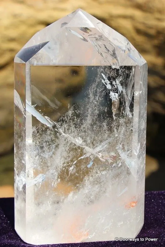 Lemurian Quartz Crystal Tower Exquisite Artisan Polished