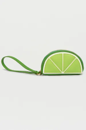 Lime Slice Applique Purse