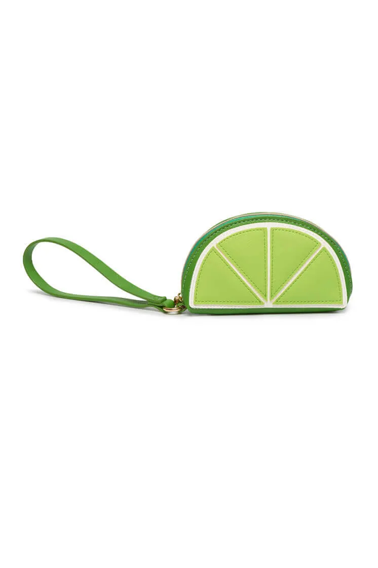 Lime Slice Applique Purse