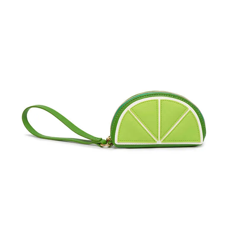 Lime Slice Applique Purse