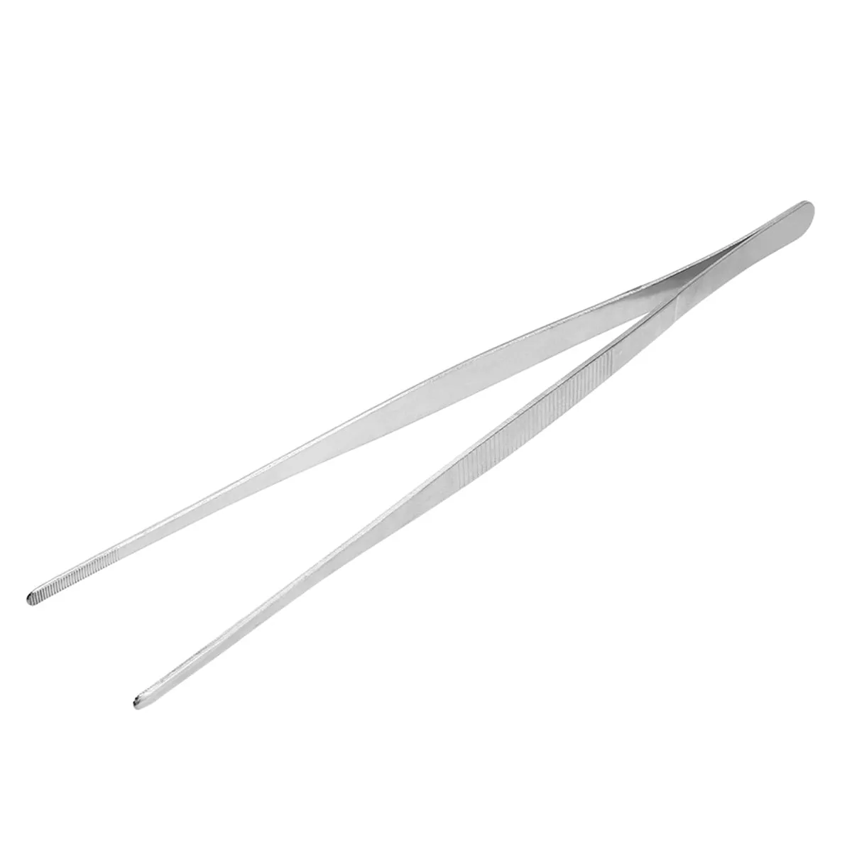 Long Kitchen Tweezer Stainless Steel Food Tongs Straight Tweezer