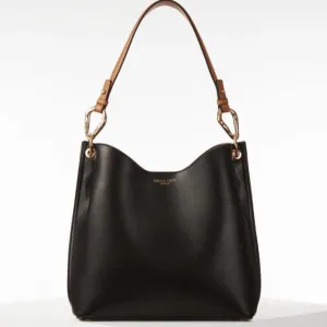 Luella Grey Phoebe Hobo Tote in Black/Tan