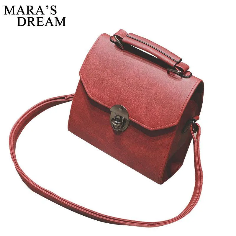 Mara's PU Leather Women Handbag Vintage Women Messenger Bag