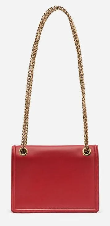 Medium Devotion Bag in Smooth Calfskin Leather - Red or Black