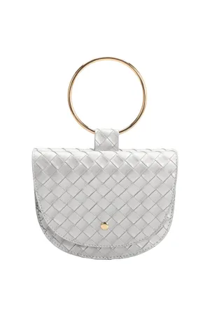 Melie Bianco - Felix Top Handle Bag - Silver