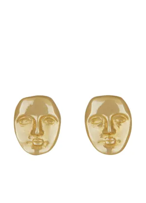 Mini Face Studs in 14k