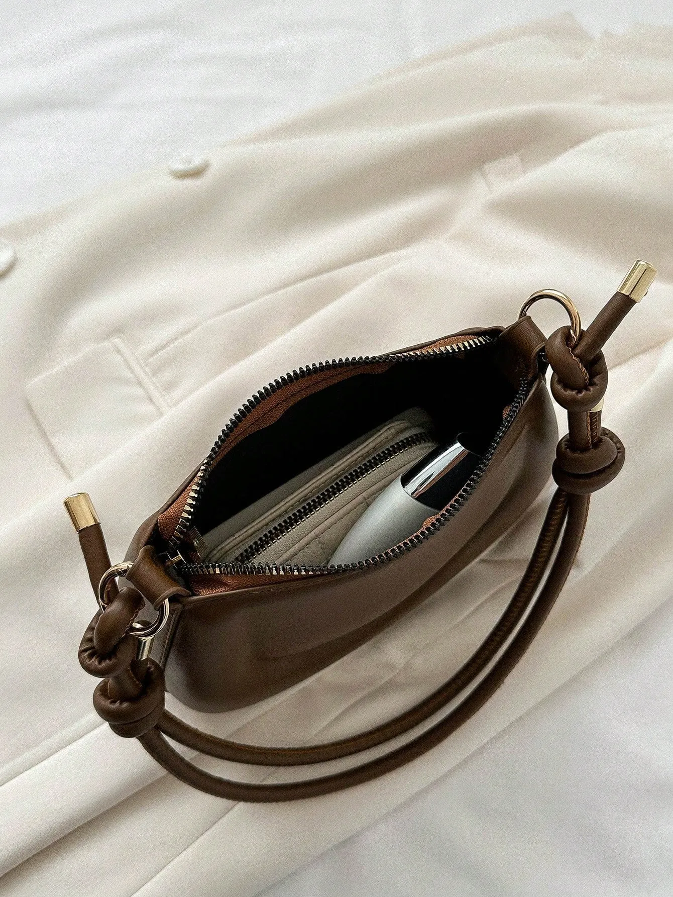 Mini Shoulder Bag Simple Solid Color Versatile Small Novelty Bag