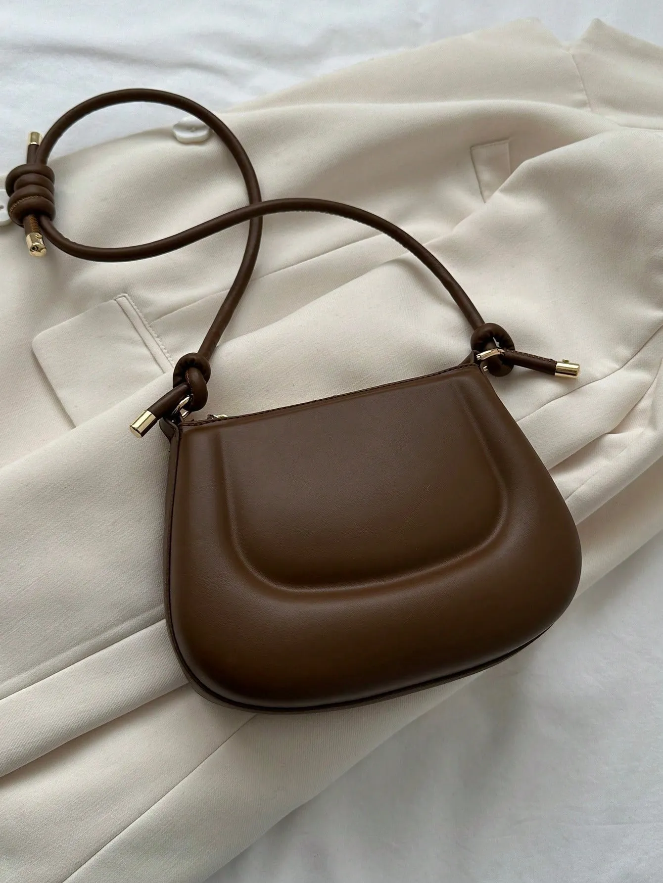 Mini Shoulder Bag Simple Solid Color Versatile Small Novelty Bag