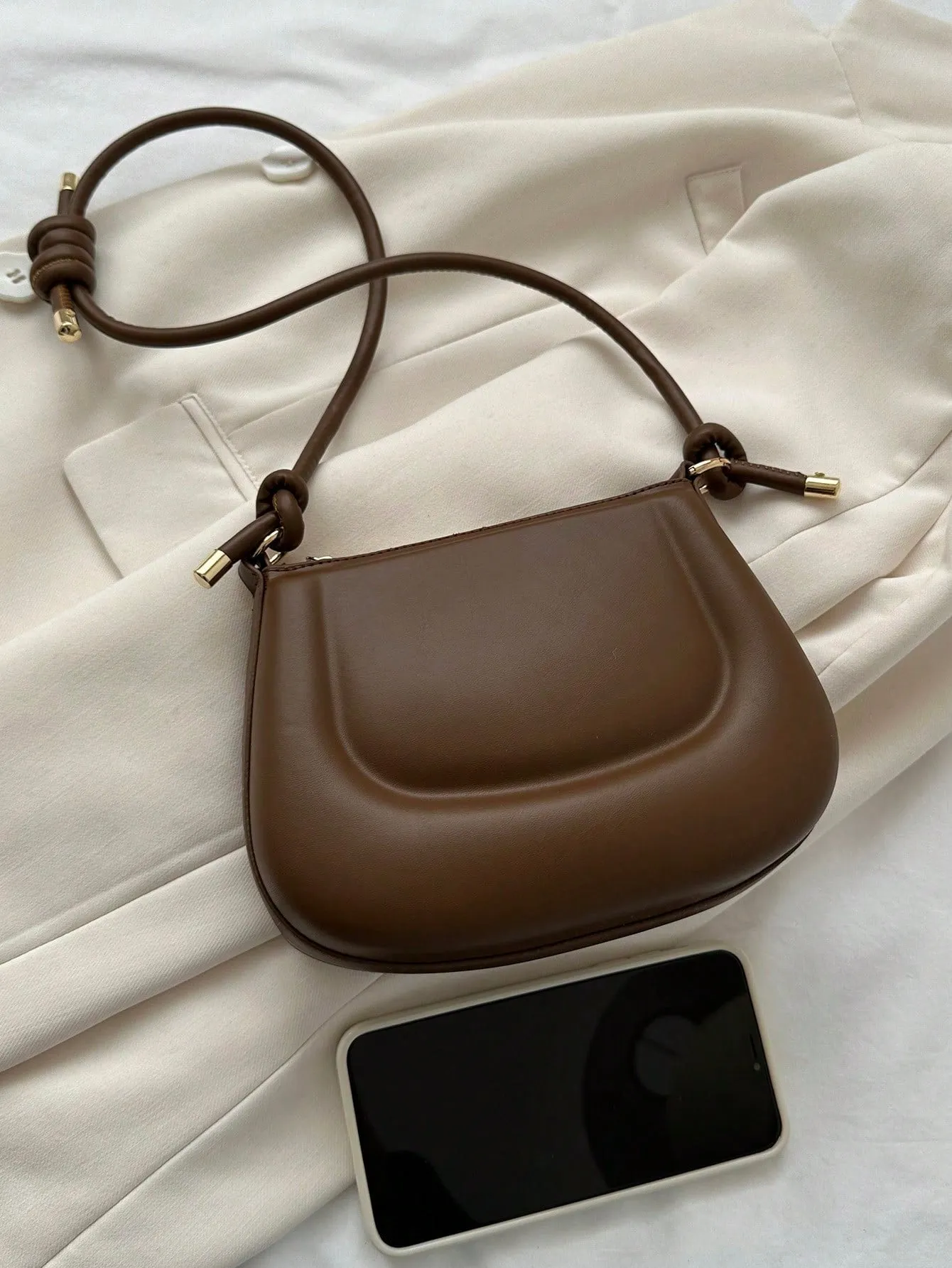 Mini Shoulder Bag Simple Solid Color Versatile Small Novelty Bag