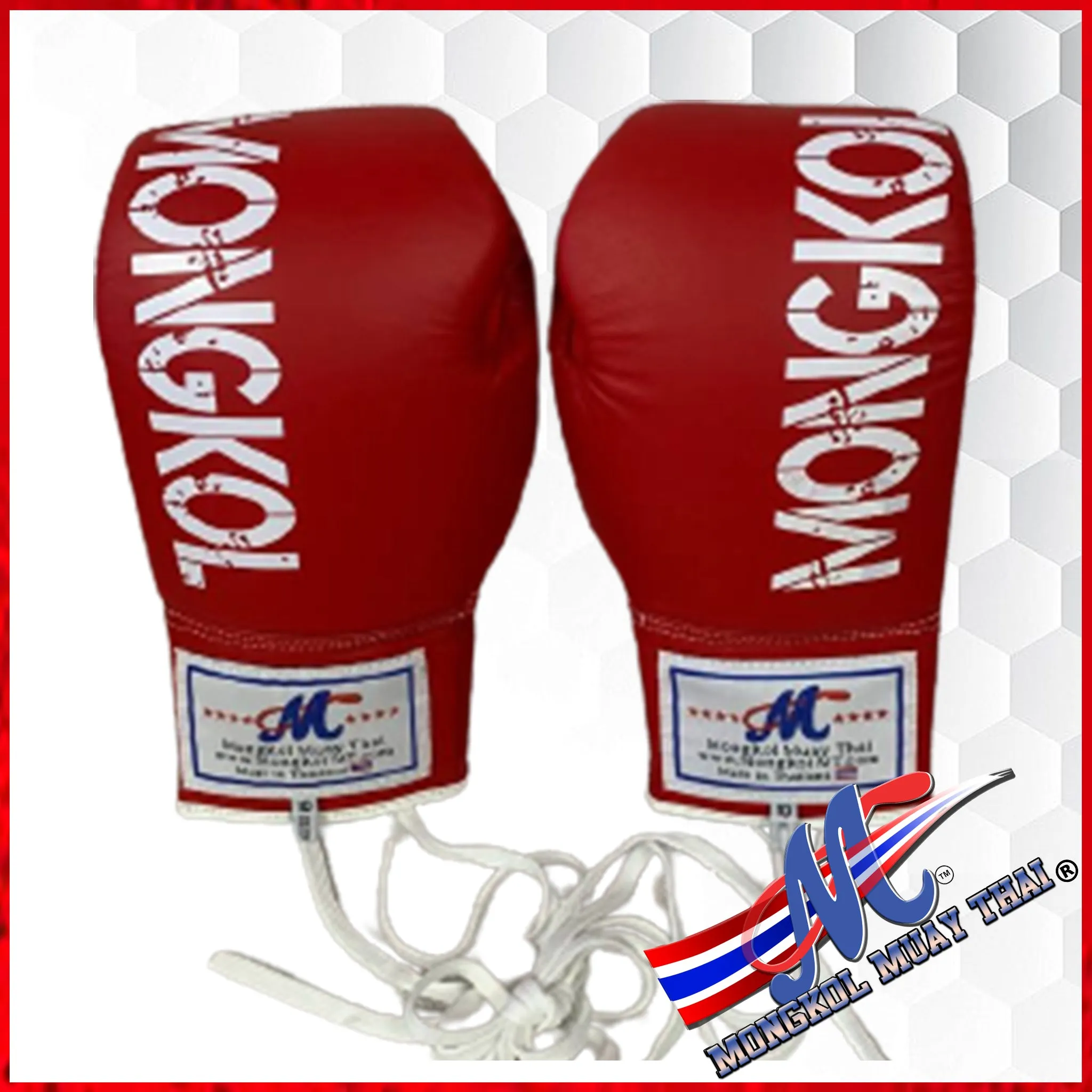 Mongkol Boxing gloves Pro fight 10oz Red