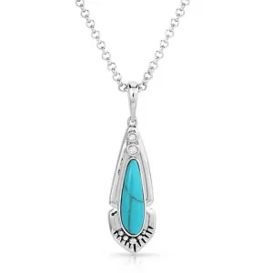 NC5635 Montana Silversmits Radiant Stream Turquoise Necklace