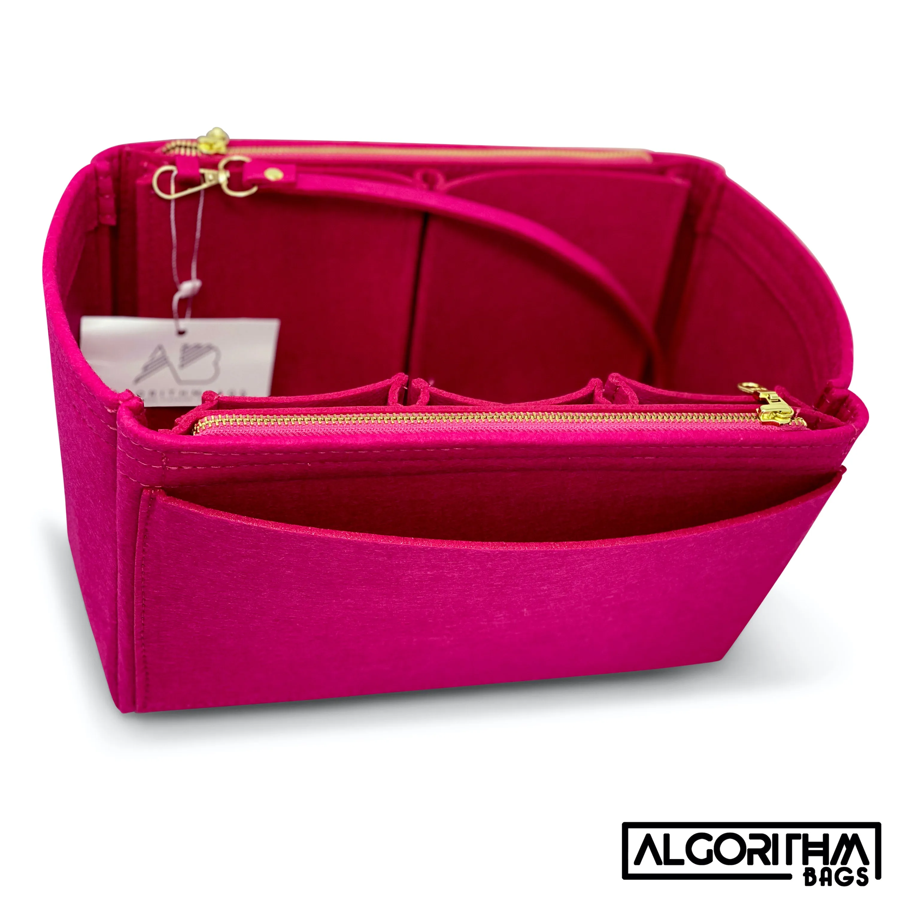 NEW! AlgorithmBags® design for MCM Large Liz Shopper Purse Organizer Insert, Luxury Tote liner shaper Divider