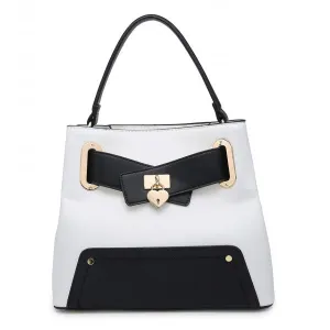 Noughts And Kisses Monochrome Hobo Shoulder Bag