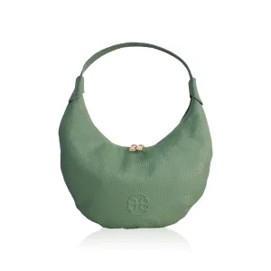 Ophelia Small Leather Shoulder Bag - Sage