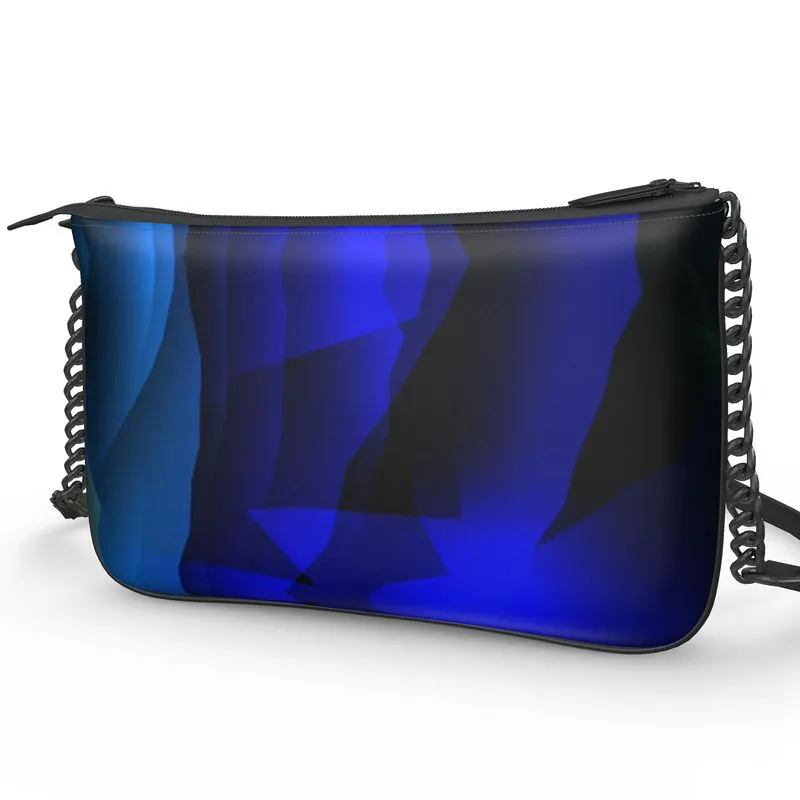 "Labradorite" Smooth Nappa Leather Pochette Double Zip Bag