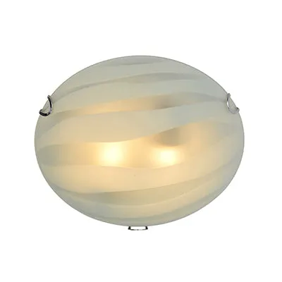 Radiant Lighting RC92CH Zebra Street Ceiling Light 300mm Chrome JE13 ZEBRA CH