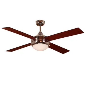 Radiant Lighting RF18 Ceiling Fan 4 Blade 1314mm Chrome JX0004RB