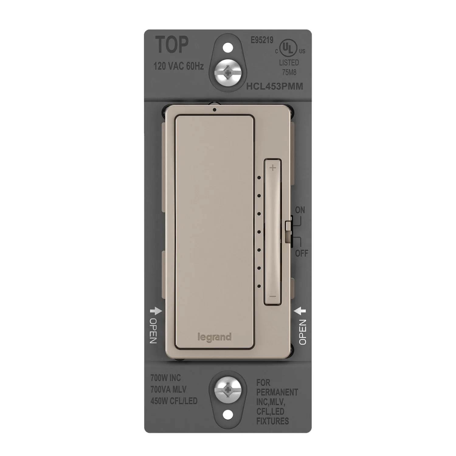 radiant Multi-Location Master Dimmer Switch, 450 Watts LED|MLV, Nickel