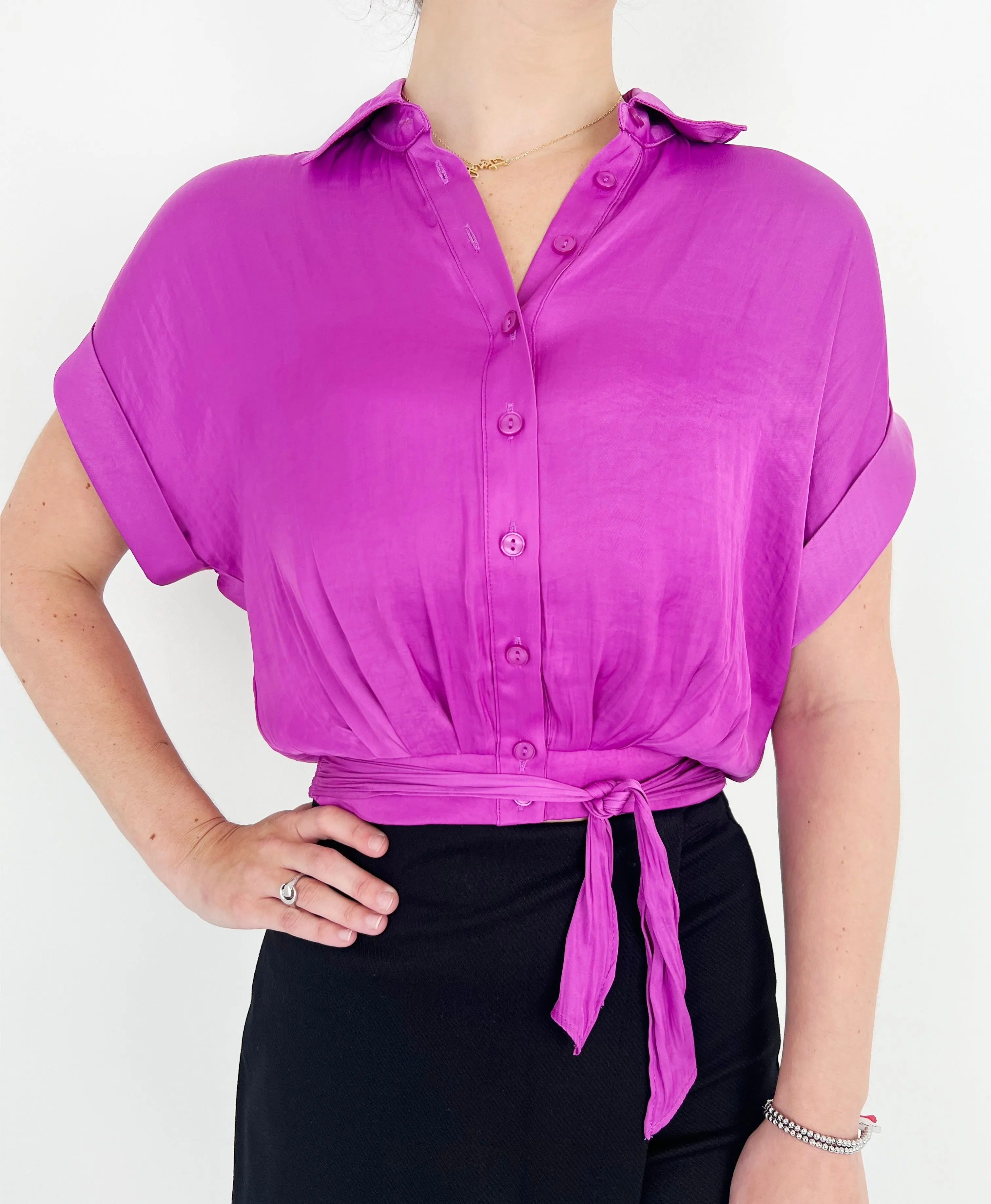 Radiant Orchid Tori Top