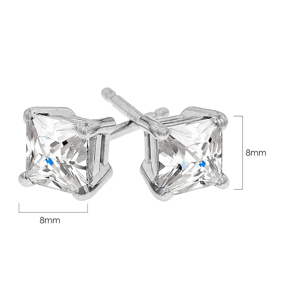 Radiant Stud Earrings 8mm