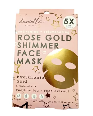 Rose Gold Shimmer Face Sheet Mask