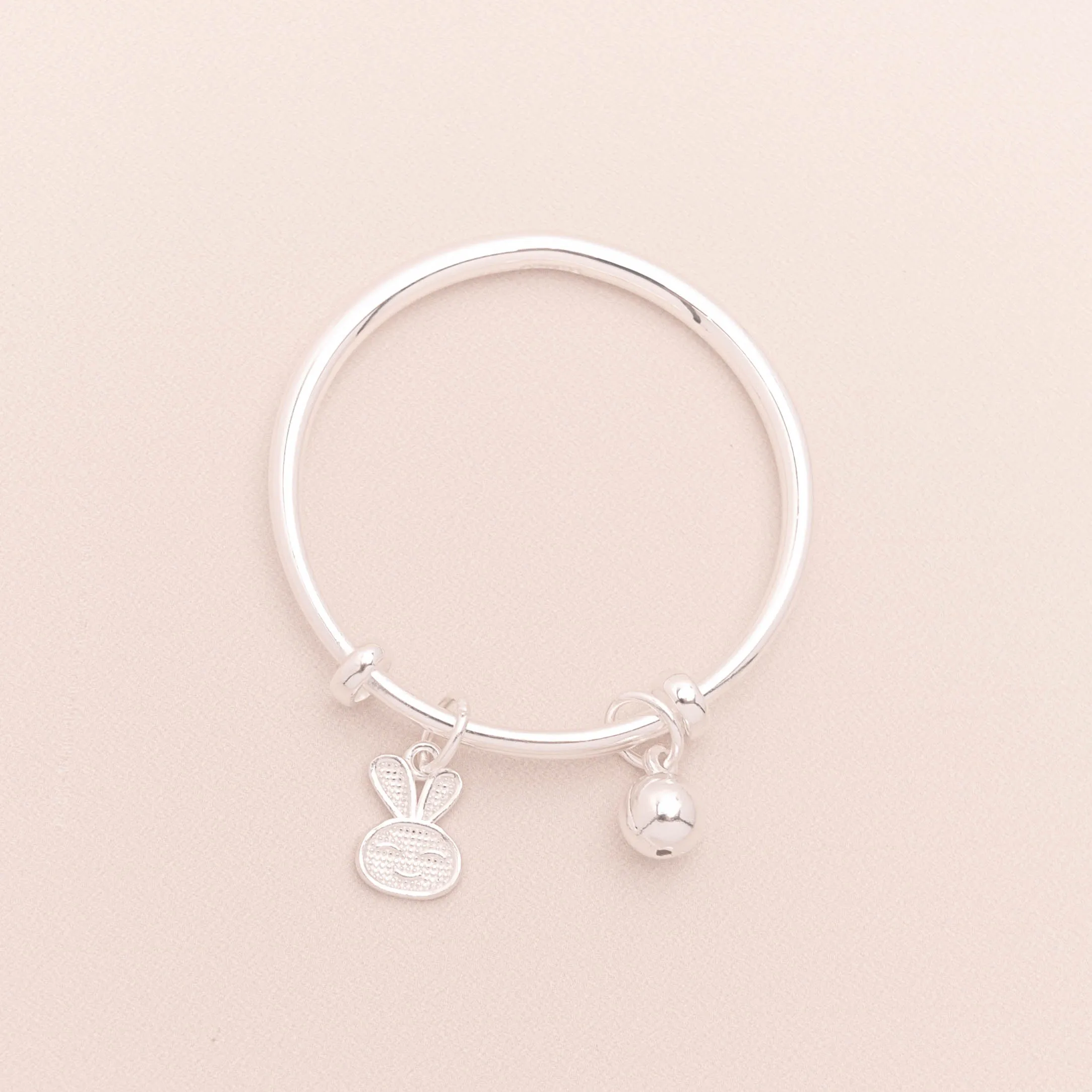 S999 足银快乐小兔子宝宝手镯 Adjustable Happy Rabbit Baby Bangle