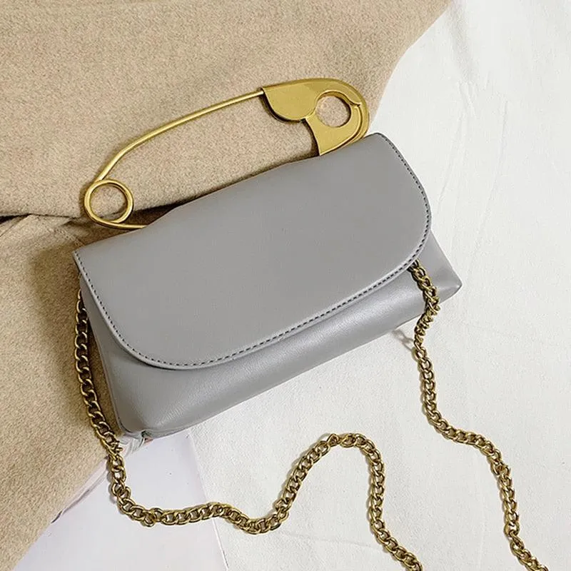 Safety Pin Handle Handbag