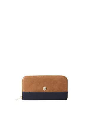 Salisbury Purse - Tan & Navy