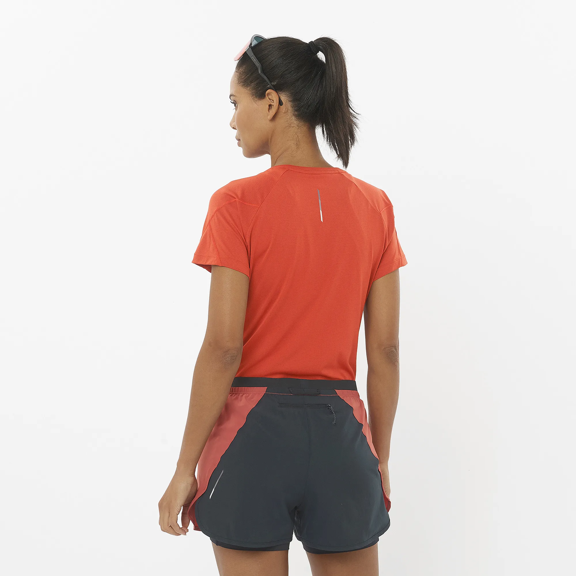 Salomon Women&#x27;s Cross Run Tee Cherry Tomato | Buy Salomon Women&#x27;s Cross Run Tee Cherry Tomato here | Outnorth