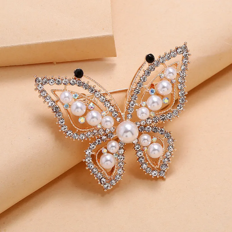 SB256 - Simple retro luxury exquisite pearl Brooch